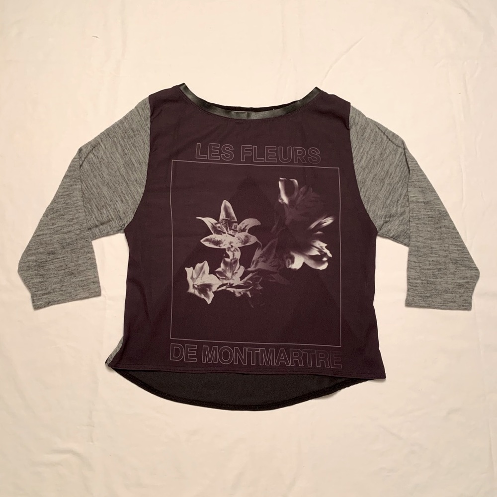Zara M Crop Top with Leather Detail and Sheer Back